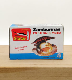 zamburinas en salsa de vieiras dardo